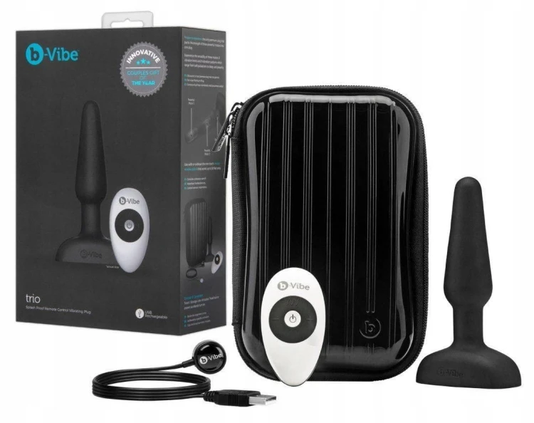 KOREK ANALNY B-VIBE TRIO ZDALNIE STEROWANY