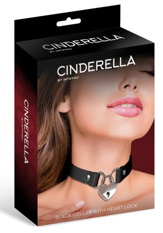 Skórzana Obroża Damska Cinderella Heart Lock