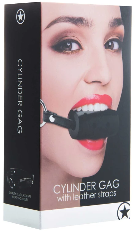 Czarny Knebel Bdsm Shots Ouch! Cylinder Gag