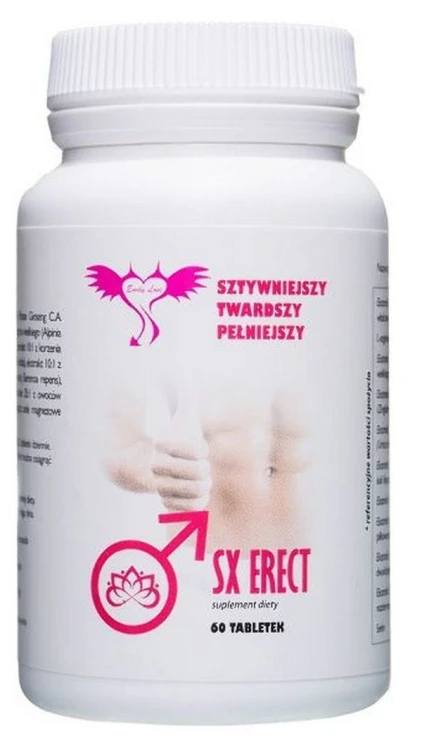 SX Erect - Naturalne Tabletki na Erekcję i Potencję 60 Szt.