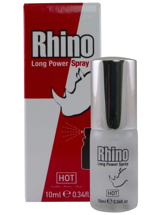 Spray Dla Mężczyzn Rhino Long Power 10ml Kontrola I Wytrzymałość