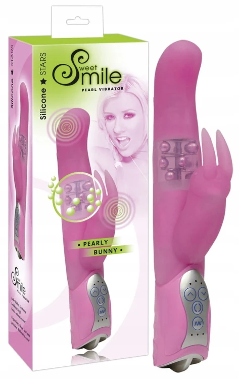 Nowoczesny Rotacyjny Wibrator Smile Pearly Bunny