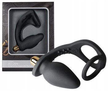 PODWÓJNY PIERŚCIEŃ NA PENISA Z MASAŻEREM RO-ZEN