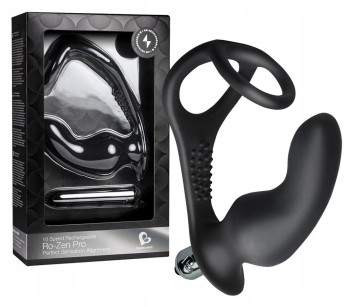 PIERŚCIEŃ NA PENISA Z KORKIEM ANALNYM RO-ZEN PRO