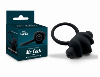 MR. COCK WIBRUJĄCY SILIKONOWY PIERŚCIEŃ NA PENISA