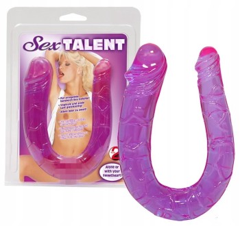 Żelowe Podwójne Waginalno-analne Dildo Sex Talent