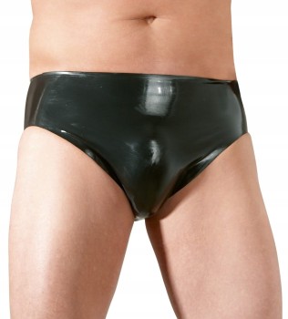 LATEKSOWE MĘSKIE MAJTKI Z KORKIEM ANALNYM LATEX L