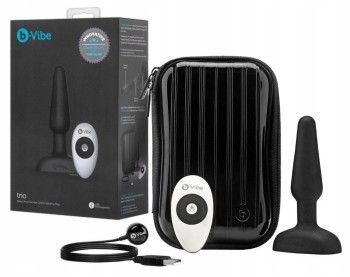 KOREK ANALNY B-VIBE TRIO ZDALNIE STEROWANY