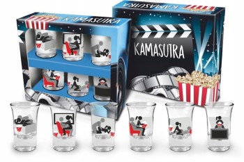 KAMASUTRA TV - ZESTAW 6 KIELISZKÓW 35 ML