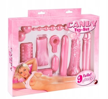 Super Zestaw Erotyczny Candy Toy-set 9 Elementów