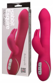 EKSKLUZYWNY WIBRATOR RABBIT ESQUIRE Z ROTACJĄ USB