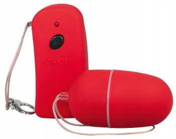 CZERWONE WIBRUJĄCE JAJKO LUST CONTROL 10 WIBRACJI