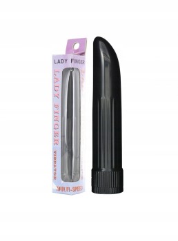 CZARNY KLASYCZNY MINI WIBRATOR LADY FINGER
