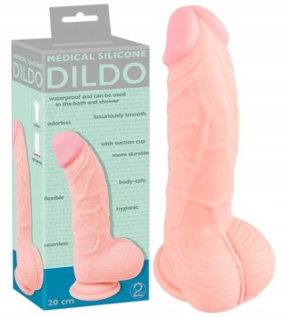 Realistyczne Dildo Medical Silicone Dildo 20 Cm