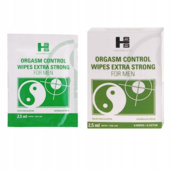 CHUSTECZKI ORGASM CONTROL WIPES OPÓŹNIA WYTRYSK