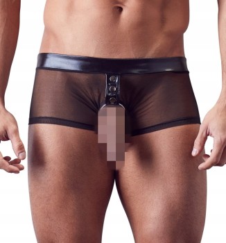 BOKSERKI MĘSKIE SHOW Z PIERŚCIENIEM NA PENISA XXL