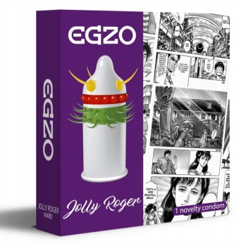 Prezerwatywa Z Wypustkami Egzo Jolly Roger