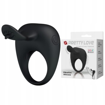 Wibrujący Pierścień Na Penisa Pretty Love Tonguo