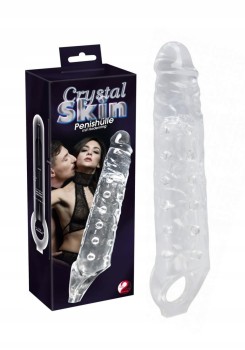 Przedłużająca Nakładka Na Penisa Crystal Skin + 8cm