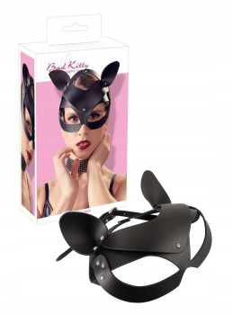 Zmysłowa Maska Kota Zdobiona Błyszczącymi Ćwiekami