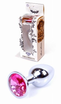 Metalowy Korek Analny Silver Pink