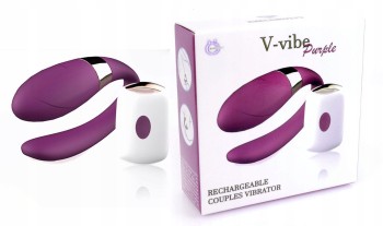Stymulator Dla Par V-vibe Purple USB Pilot