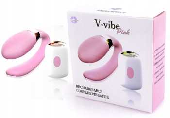 Stymulator Dla Par V-vibe Pink USB Pilot