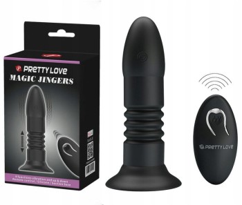 Wibrujący Korek Analny Magic Jingers Usb Pilot Push