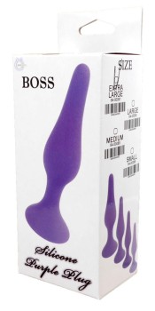 Silikonowy Korek Analny Boss Purple Large