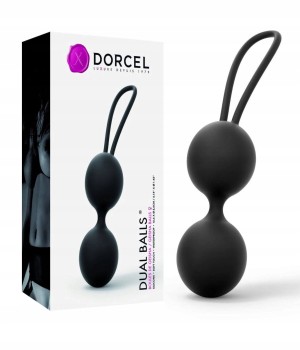 Silikonowe Kulki Gejszy Dorcel Dual Balls Black