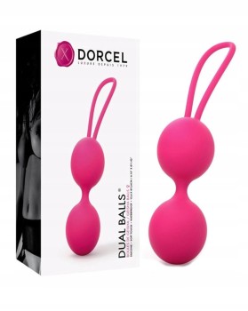 Silikonowe Kulki Gejszy Dorcel Dual Balls Pink