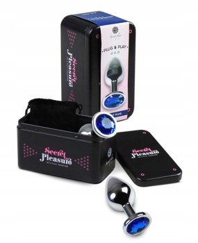 Aluminiowy Korek Analny Secret Play Blue