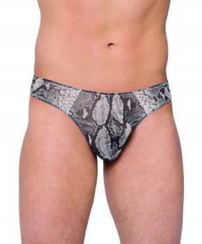 SEKSOWNE STRINGI MĘSKIE SILVER ROZMIAR M/L