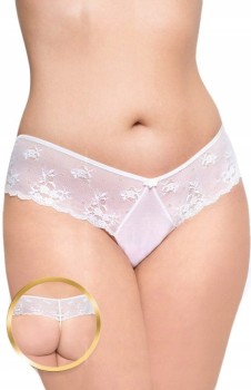 ELEGANCKIE BIAŁE STRINGI DAMSKIE PLUS SIZE XXXL