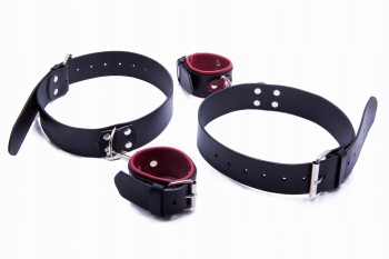 Skórzane Kajdanki Damskie Na Uda - Produkt Polski