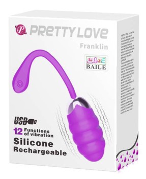 Wibrujące Jajko Pretty Love Franklin Purple USB 