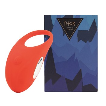 Wibrujący Pierścień Na Penisa Feelztoys Thor Red