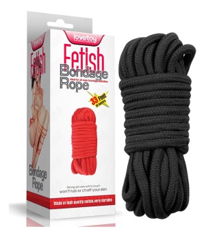 Czarna Lina Do Krępowania Lovetoy 10 m 