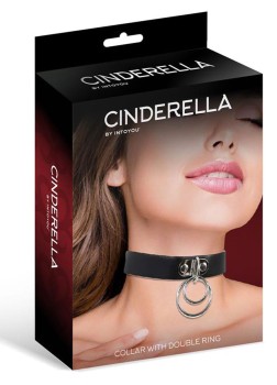 Skórzana Obroża Damska Cinderella Double Ring