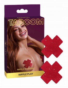 Taboom Naklejki Na Sutki Nipple X Covers Red