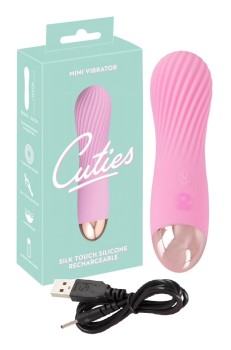 Mini Wibrator Cuties Ze Stymulującymi Rowkami USB