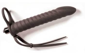 Pierścień Na Penisa Z Wibrującym Dildo Strap-on 