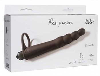 Pierścień Na Penisa Z Wibrującym Dildo Bramble