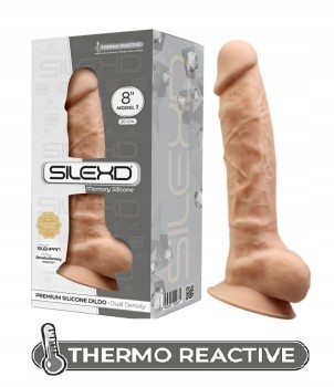 Realistyczne Dildo Silexpan Z Efektem Pamięci 8"