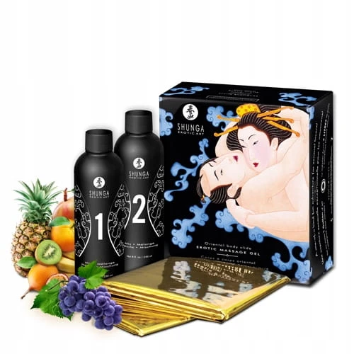 Erotyczny Zestaw Do Masażu Shunga - Exotic Fruits