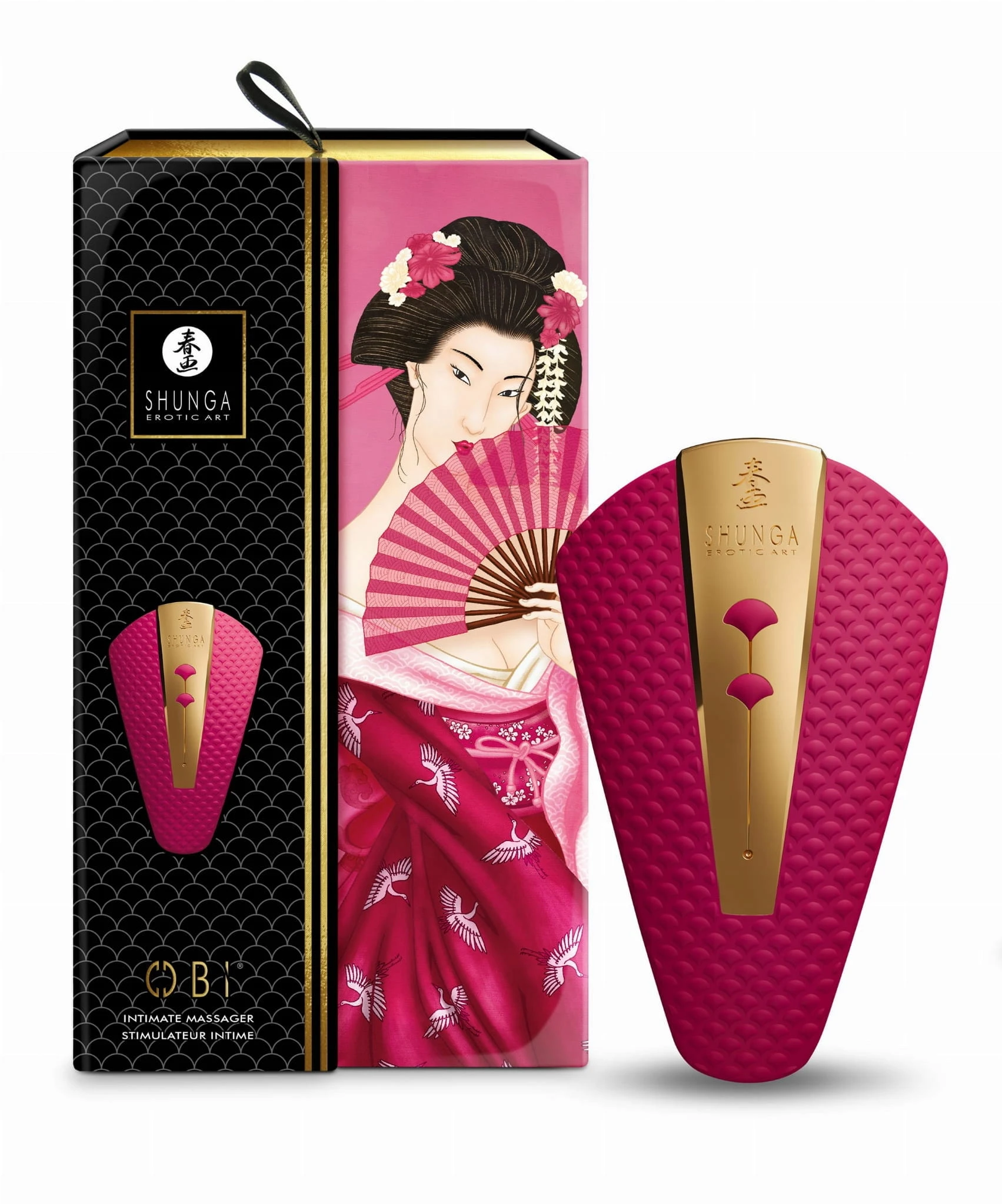Ekskluzywny Masażer Łechtaczki Shunga Obi Raspberry
