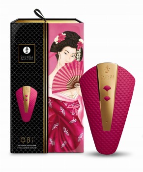 Ekskluzywny Masażer Łechtaczki Shunga Obi Raspberry