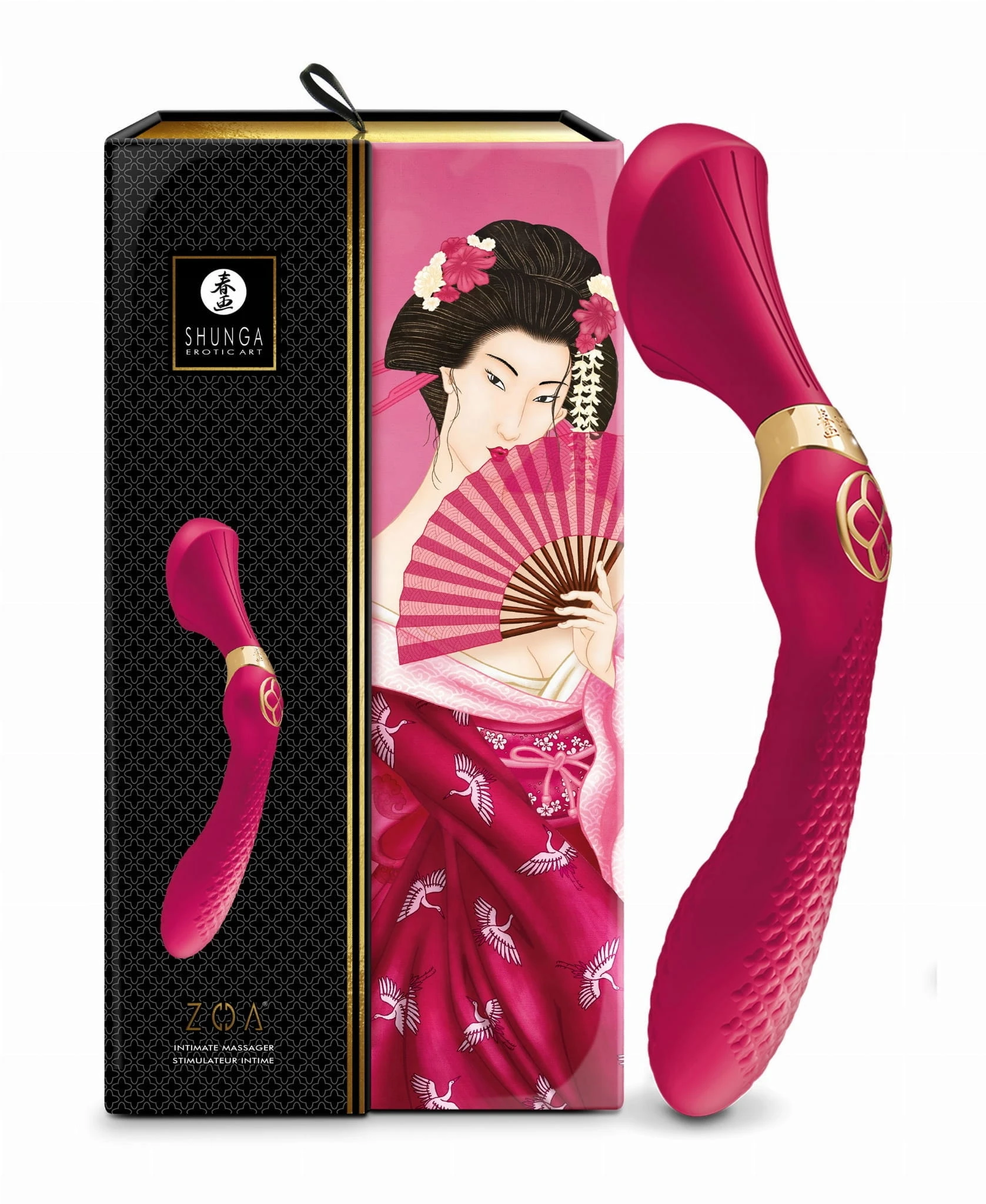 Ekskluzywny Masażer Shunga Zoa Raspberry