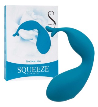 Masażer Swan Kiss Squeeze Control Blue