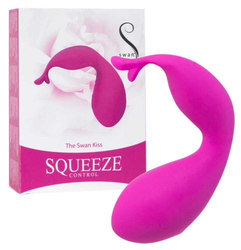 Masażer Swan Kiss Squeeze Control Pink